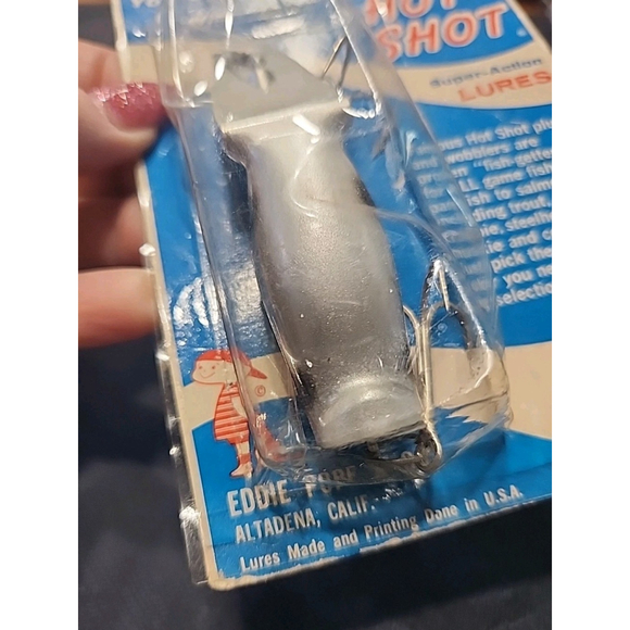 Vintage Eddie Pope Hot Shot M110 Silver Fishing Lure - Picture 2 of 9